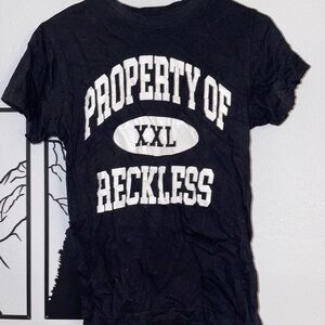 Young & Reckless Black Tee